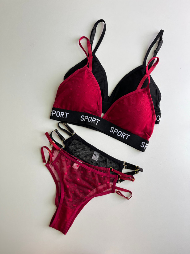 ست شورت و سوتین قلبی